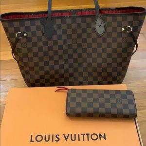 Louis Vuitton handbag and wallet